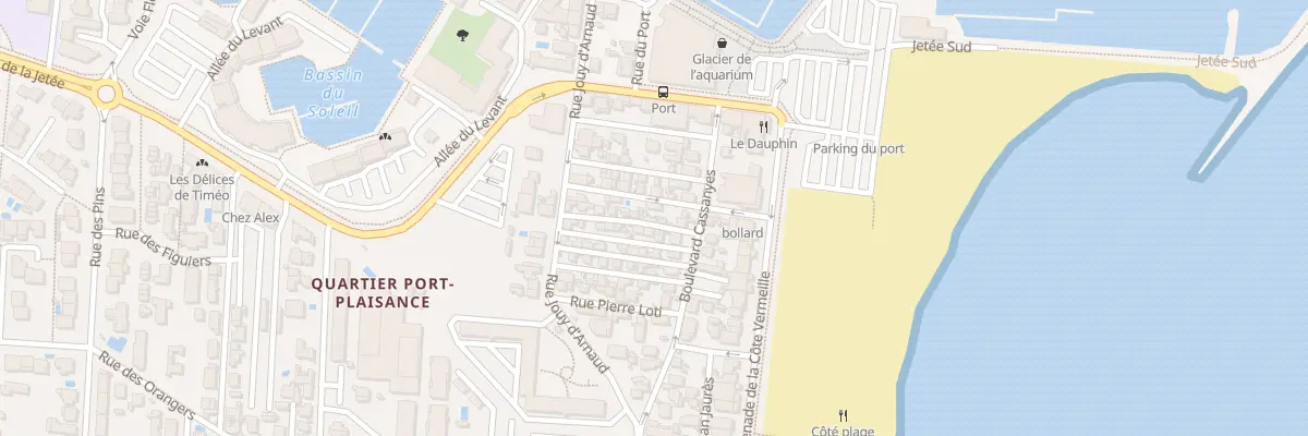 Plan du 2 Rue du Docteur Roux à Canet-en-Roussillon