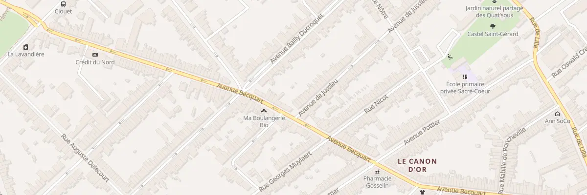 Plan du 68 Av De Jussieu à Lambersart