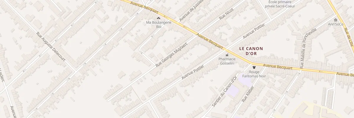 Plan du 25 Rue Georges Muylaert à Lambersart