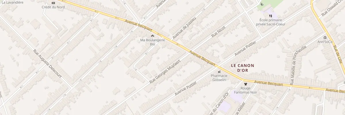 Plan du 12 Rue Georges Muylaert à Lambersart