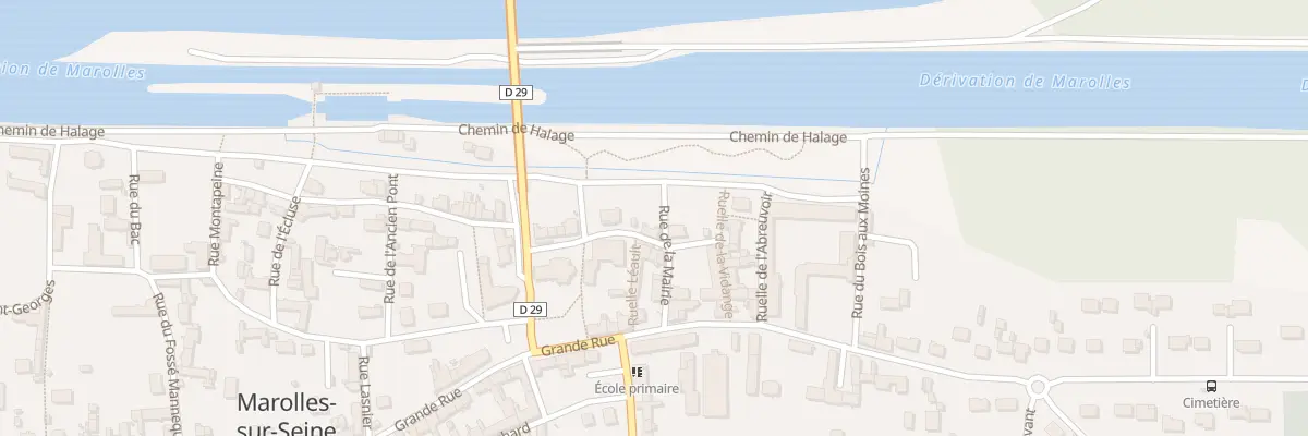 Plan du 8 Rue Basse à Marolles-sur-Seine