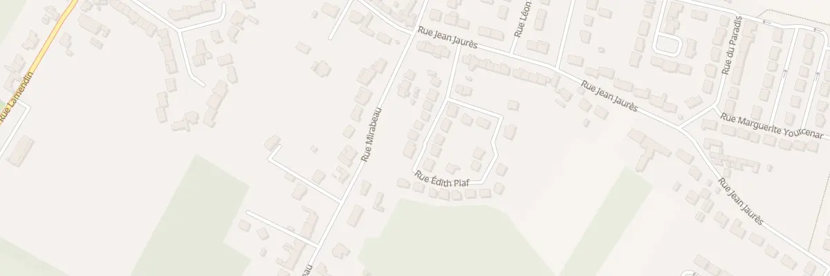 Plan du 14 Rue Edith Piaf à Évin-Malmaison