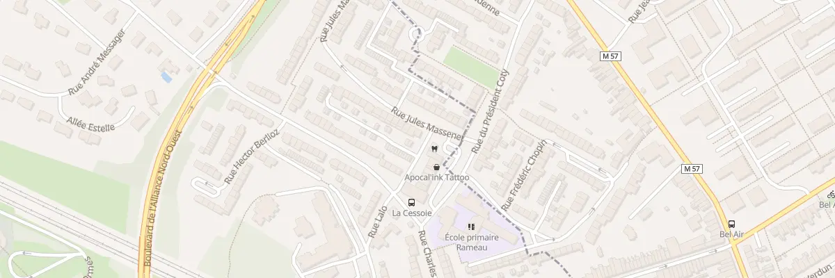 Plan du 1 Rue Massenet à Lambersart
