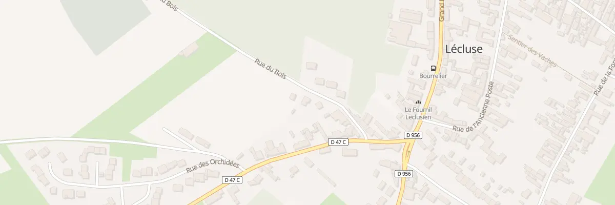 Plan du 7 Rue du Bois à Lécluse