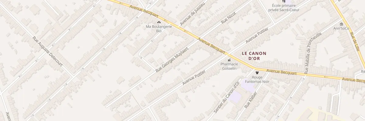 Plan du 19 Rue Georges Muylaert à Lambersart