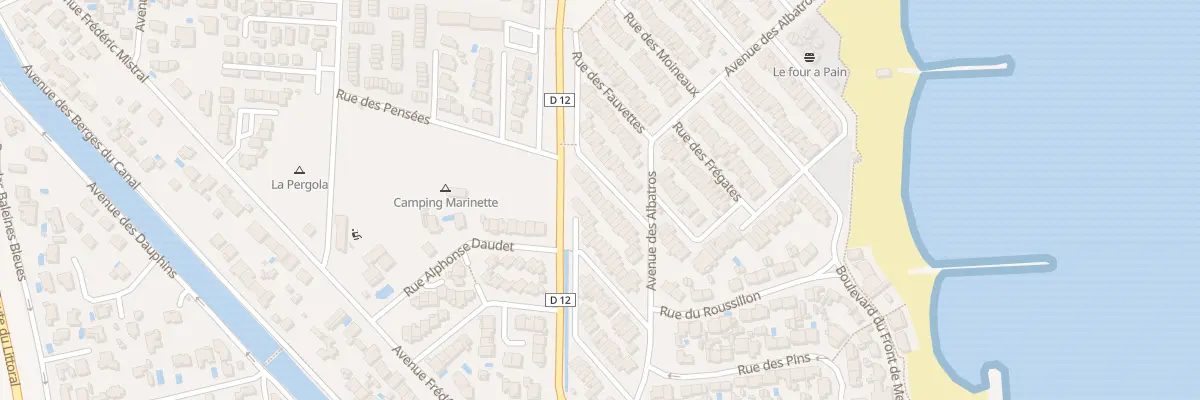 Plan du 23 Rue des Pinsons à Sainte-Marie-la-Mer