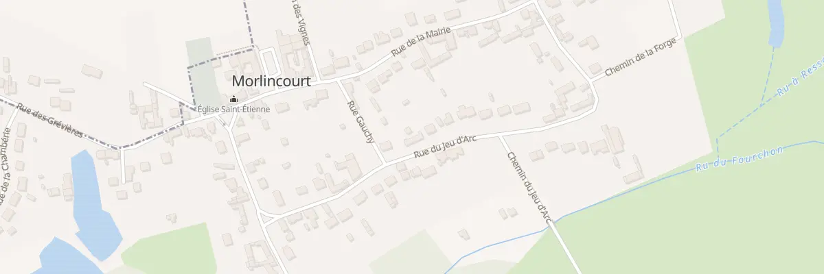 Plan du 185 Rue du Jeu d’Arc à Morlincourt