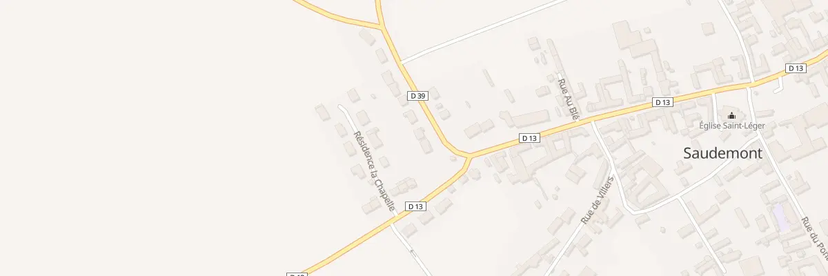 Plan du 3 Rue de Recourt à Saudemont