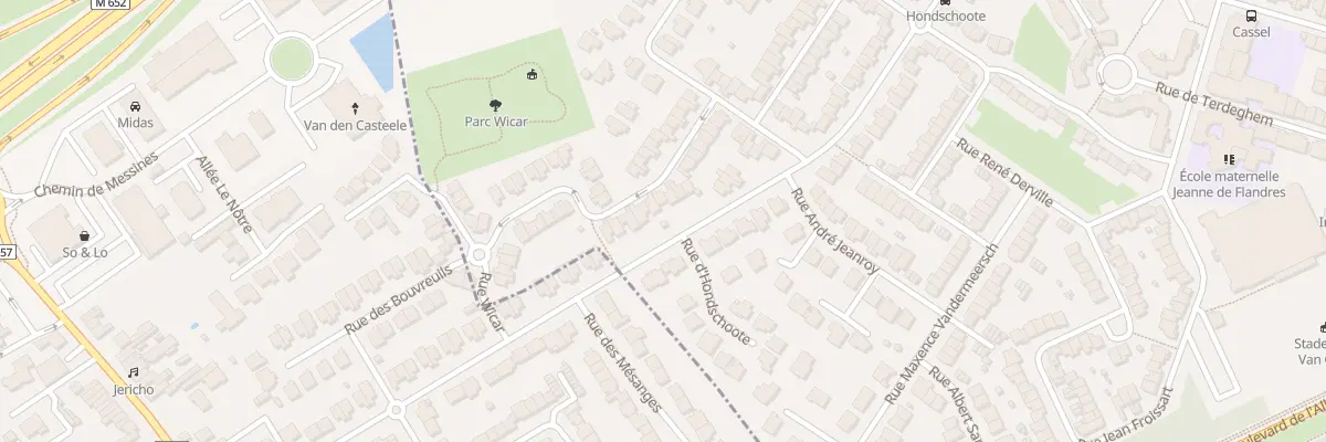 Plan du 21 Rue Wicar à Marquette-lez-Lille