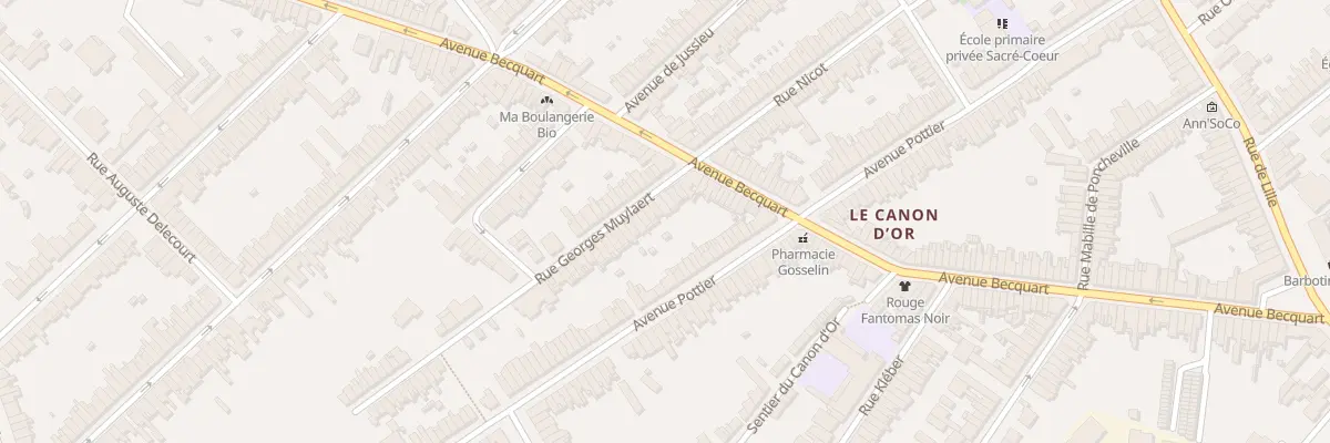 Plan du 9 Rue Georges Muylaert à Lambersart