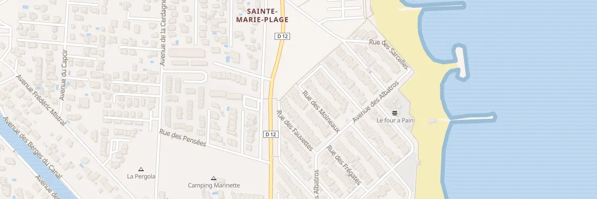 Plan du 29 Rue des Moineaux à Sainte-Marie-la-Mer