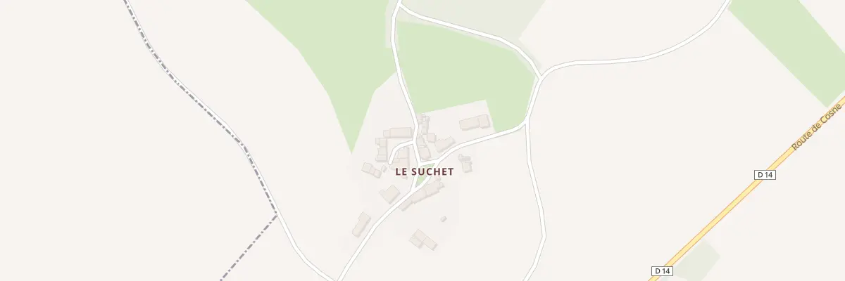 Plan du 448 Le Suchet à Alligny-Cosne