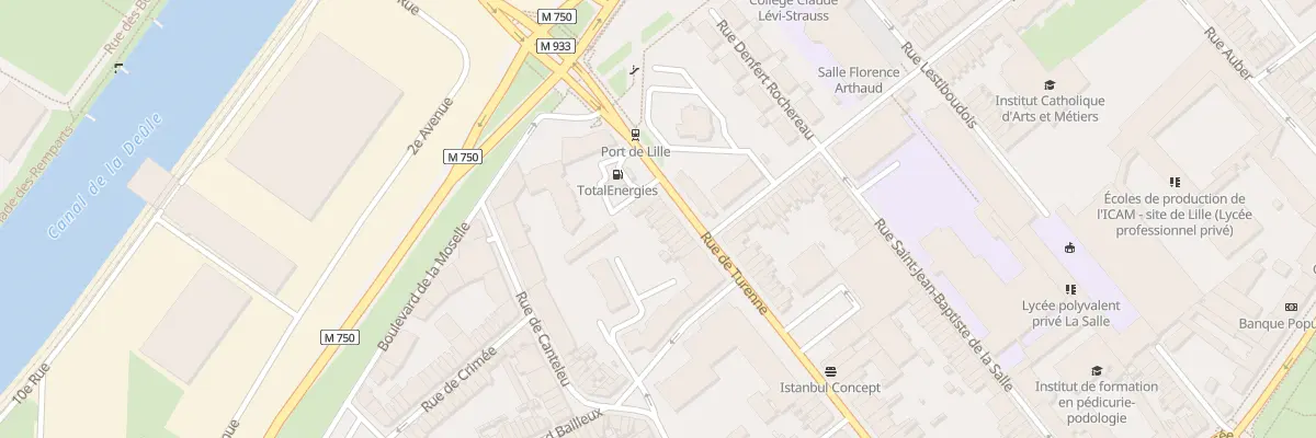 Plan du 6 Rue de Turenne à Lille