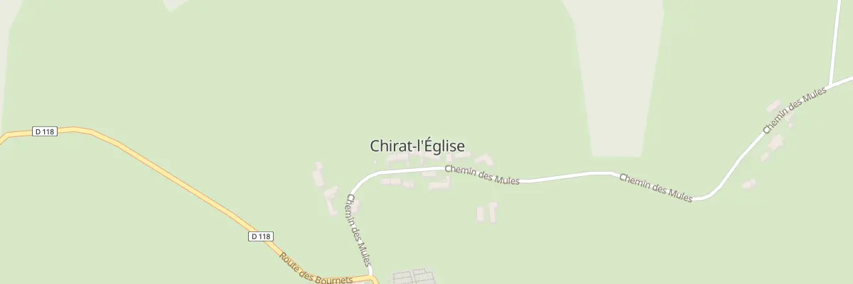Plan du 5018 Le Bourg à Chirat-l’Église