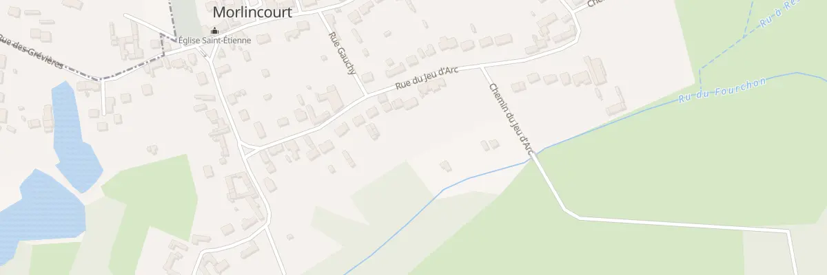 Plan du 180 Rue du Jeu d’Arc à Morlincourt