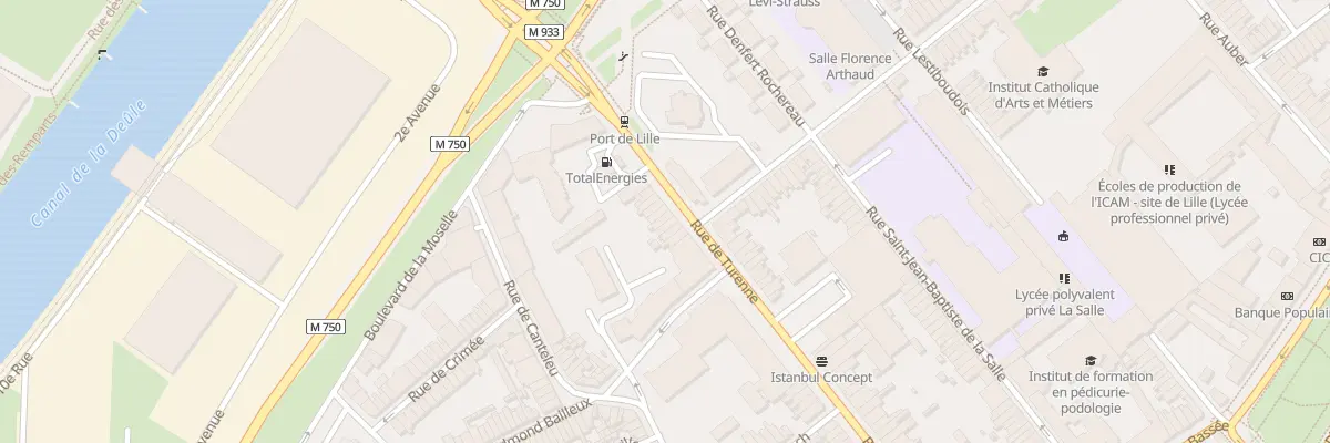 Plan du 12 Rue de Turenne à Lille