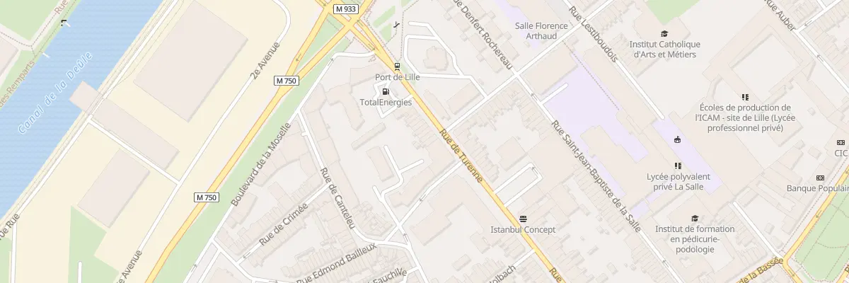 Plan du 16 Rue de Turenne à Lille