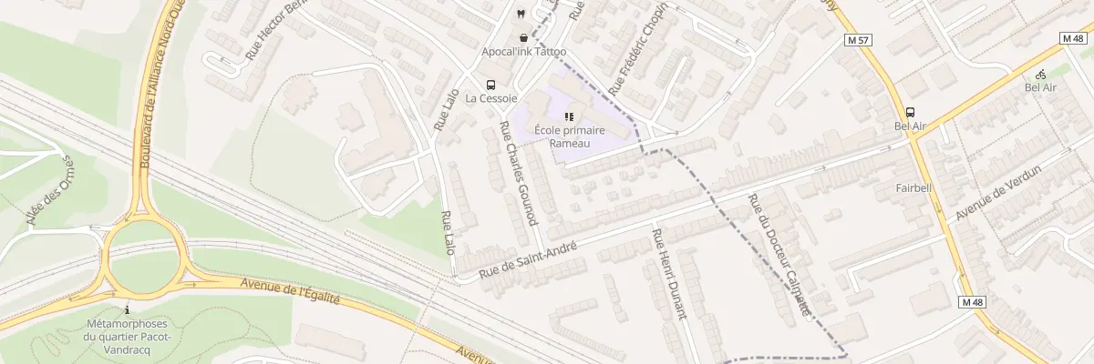 Plan du 8 Rue Charles Gounod à Lambersart