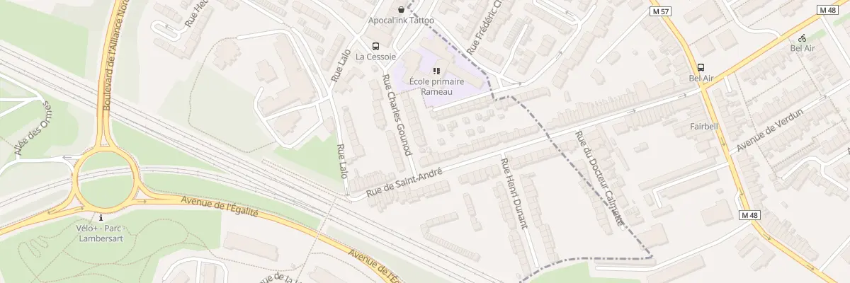 Plan du 2 Rue Charles Gounod à Lambersart