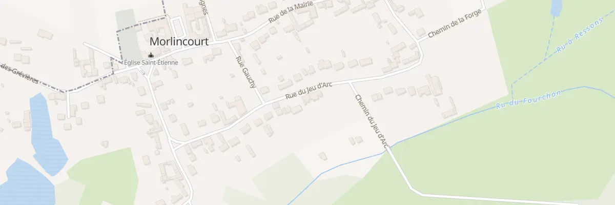 Plan du 212 Rue du Jeu d’Arc à Morlincourt