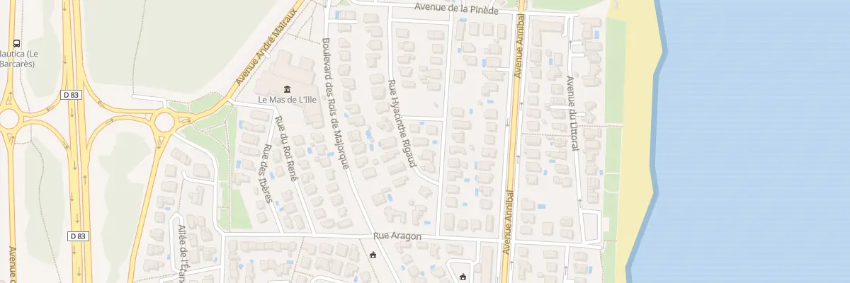 Plan du 7 Rue Albert Bausil au Barcarès