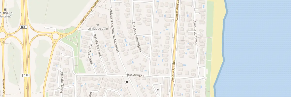 Plan du 5 Rue Albert Bausil au Barcarès