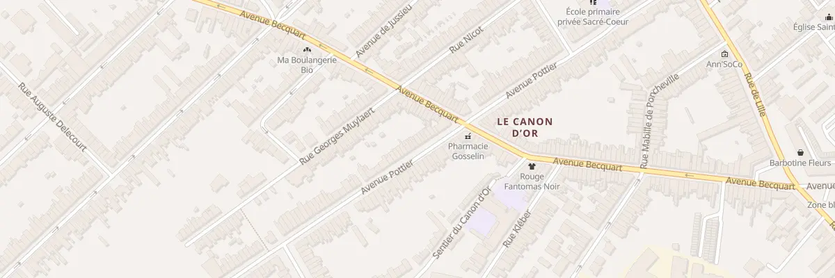 Plan du 78 Av Pottier à Lambersart