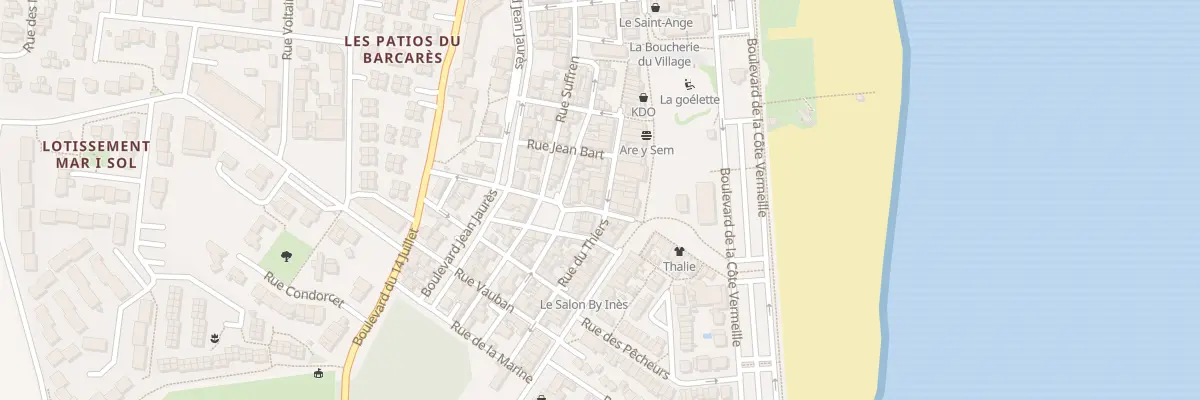 Plan du 20 Rue Jean Bergé au Barcarès