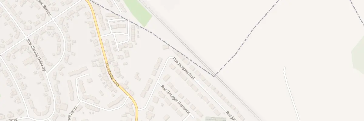 Plan du 535 Rue Jacques Brel à Évin-Malmaison