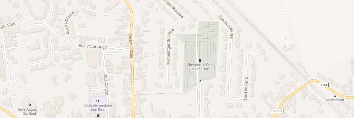 Plan du 246 Rue Georges Brassens à Évin-Malmaison