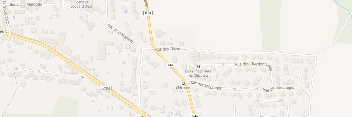 Plan du 250 Rue de Giremoutiers à Mouroux