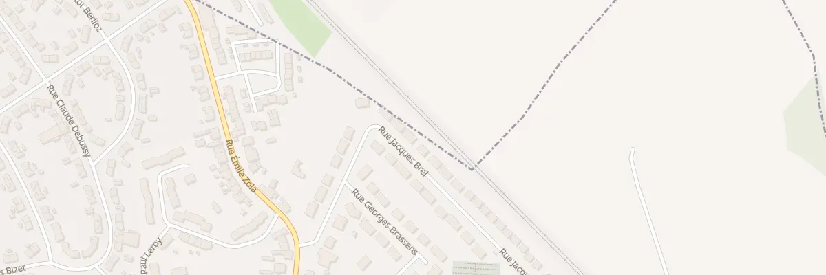 Plan du 515 Rue Jacques Brel à Évin-Malmaison