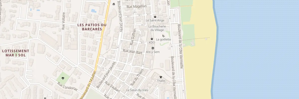 Plan du 67 Bd du Grau St Ange au Barcarès