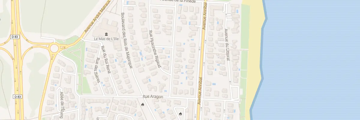 Plan du 10 Rue Albert Bausil au Barcarès