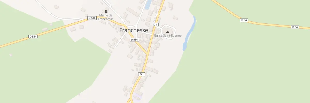Plan du 2 Rue des Lanciers à Franchesse