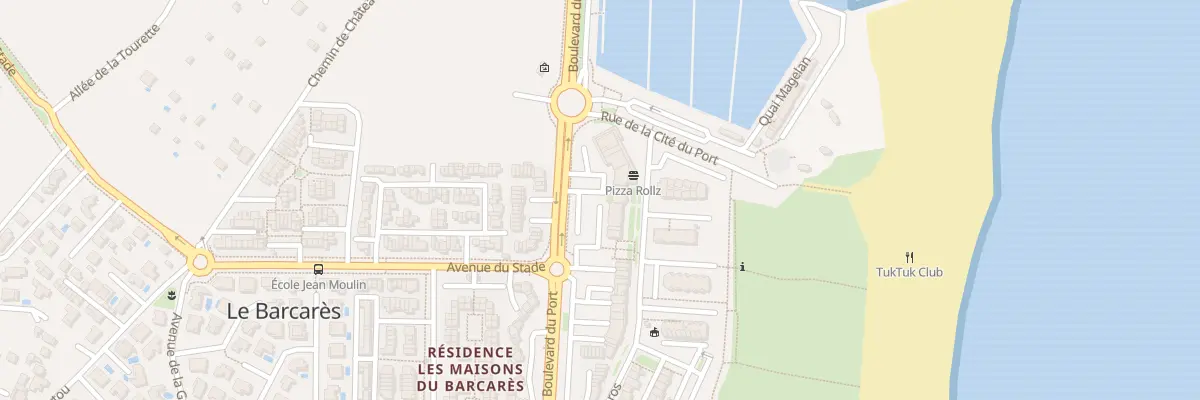 Plan du 4 Av du General de Gaulle au Barcarès