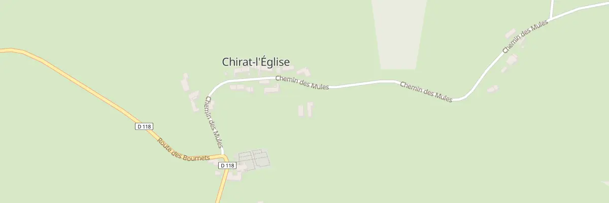 Plan du 5025 Le Bourg à Chirat-l’Église