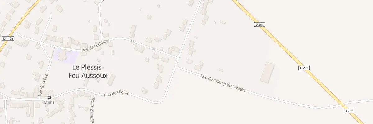 Plan du 1 Rue du Champ du Calvaire au Plessis-Feu-Aussoux