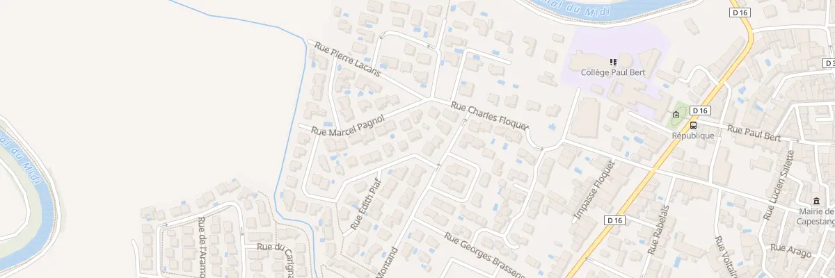 Plan du 2 Rue Jacques Brel à Capestang