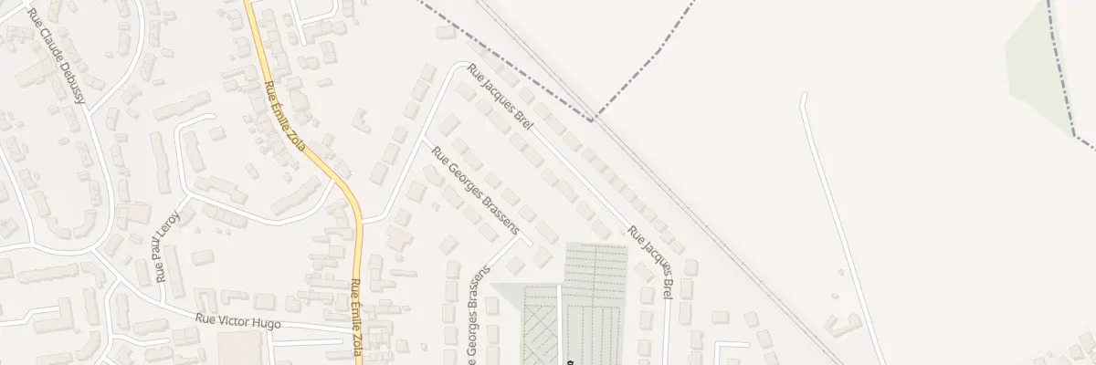 Plan du 424 Rue Jacques Brel à Évin-Malmaison