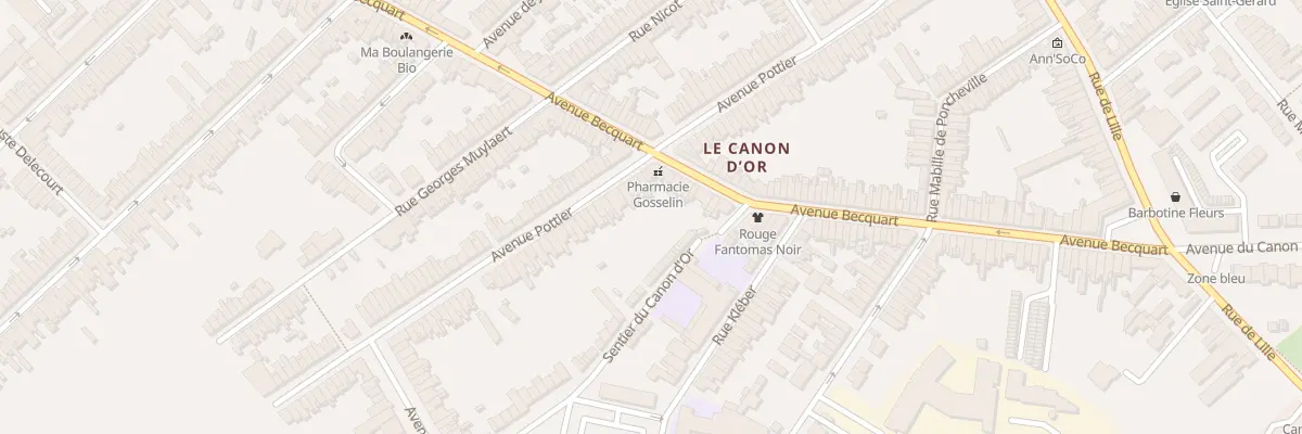 Plan du 87 Av Pottier à Lambersart