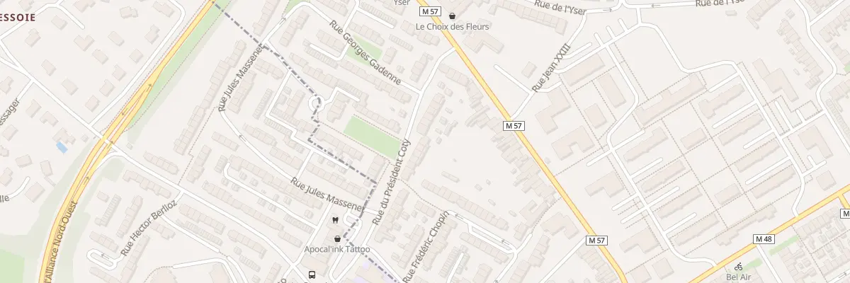 Plan du 13 Rue du Président Coty à Saint-André-lez-Lille