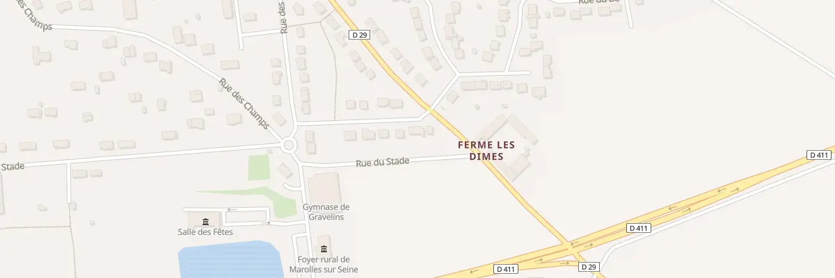 Plan du 3 Rue des Champs à Marolles-sur-Seine