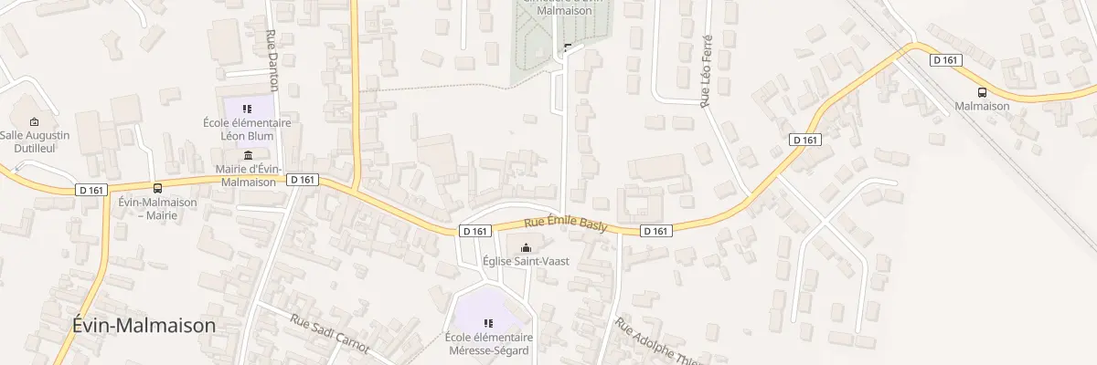 Plan du 86 Rue Emile Basly à Évin-Malmaison