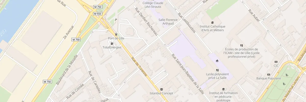 Plan du 89 Rue Roland à Lille