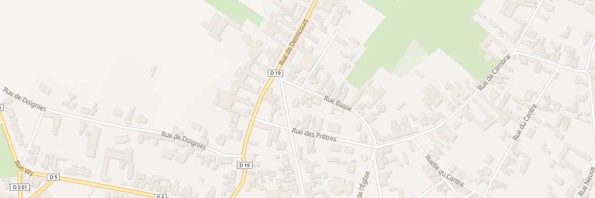 Plan du 14 Rue de la Poste à Hermies