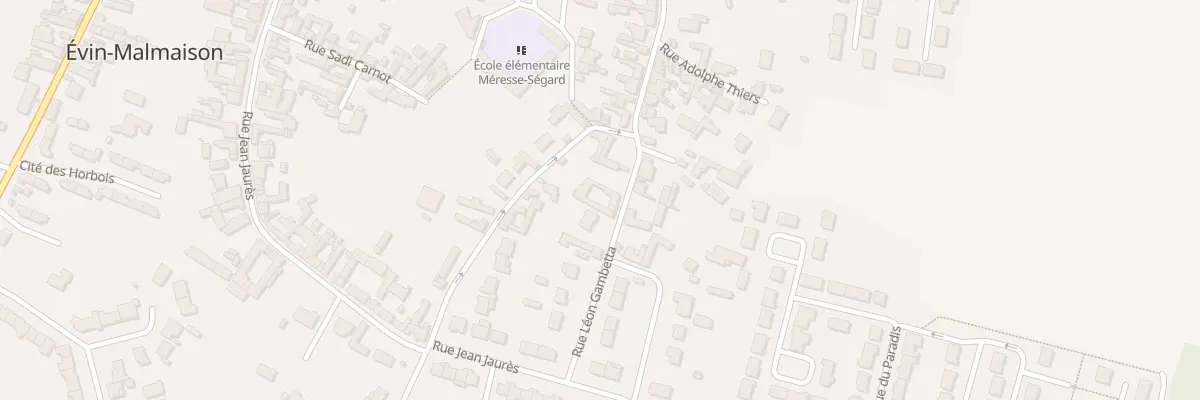 Plan du 26 Rue Gambetta à Évin-Malmaison