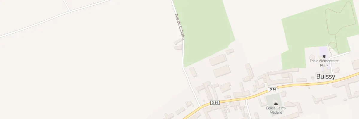 Plan du 53 Rue du Calvaire à Buissy