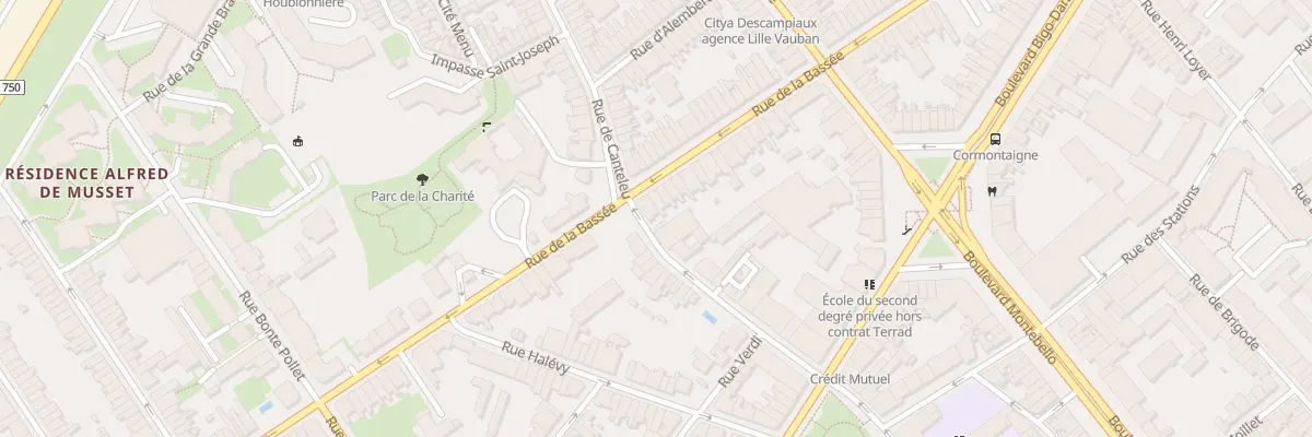 Plan du 63 Rue de la Bassée à Lille