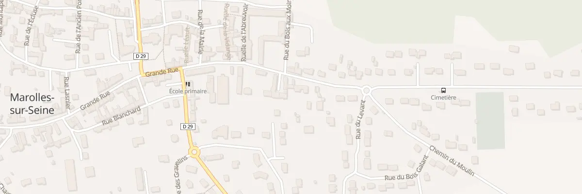 Plan du 9 Grande Rue à Marolles-sur-Seine
